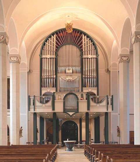 St. Martellinus und Petrus, Vallendar - Orgel und Empore (Foto: Benedikt Ohlig)