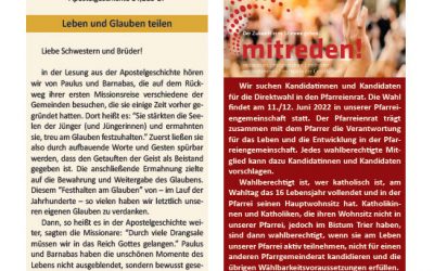 Gemeindebrief 54 vom 12. Mai 2022