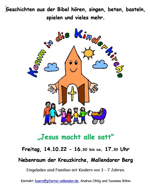 Plakat Kinderkirche Oktober 2022