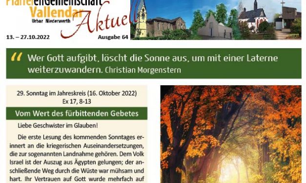 Gemeindebrief 64 vom 13. Oktober 2022
