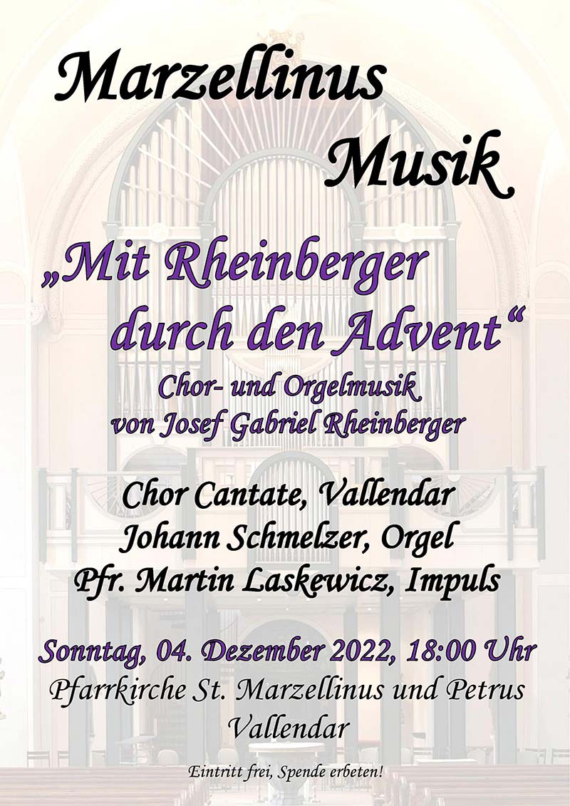 Plakat: Marzellinusmusik Dezember 2022