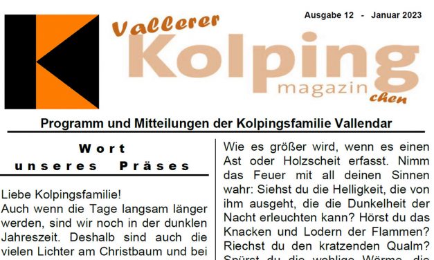 Vallerer Kolpingmagazinchen Ausgabe 12, 2023