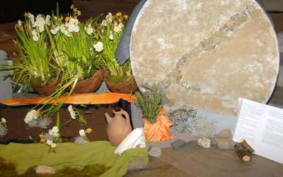 Blumenschmuck in der Pfarrkirche