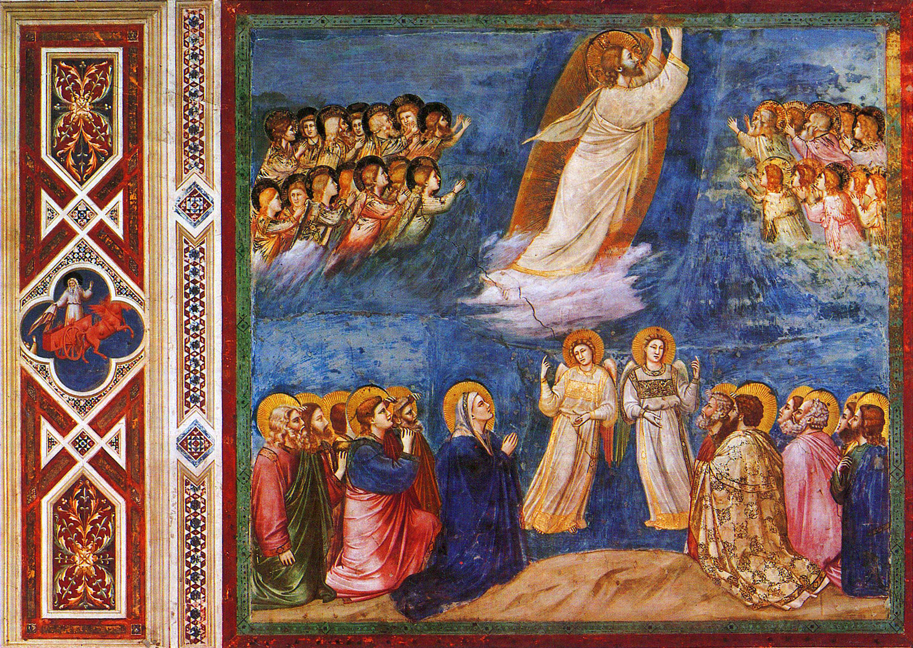 Himmelfahrt Christi, Giotto di Bondone (Bild: zeno.org)