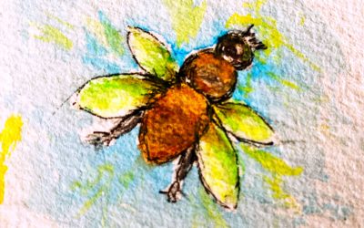 Die Hummel in der Gießkanne