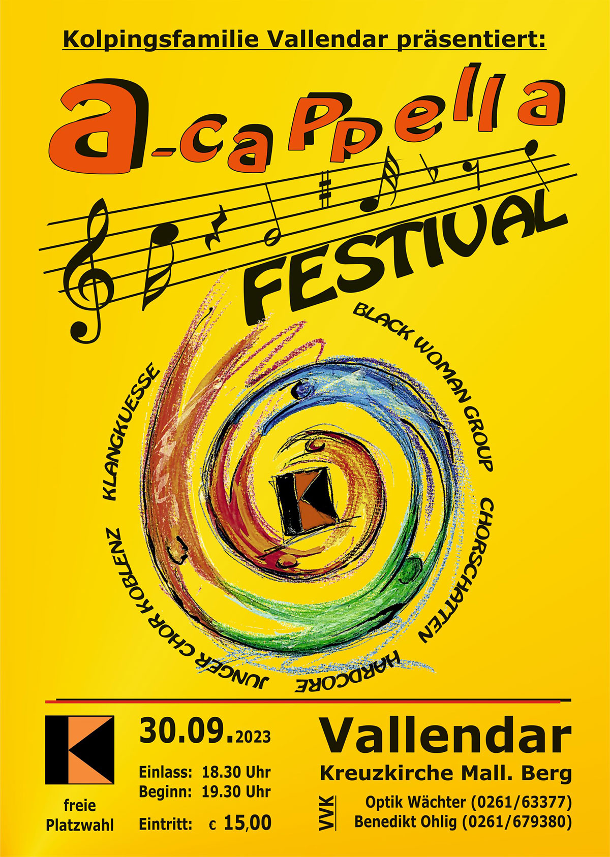 Plakat: 7. Vallendarer a-cappella-Festival