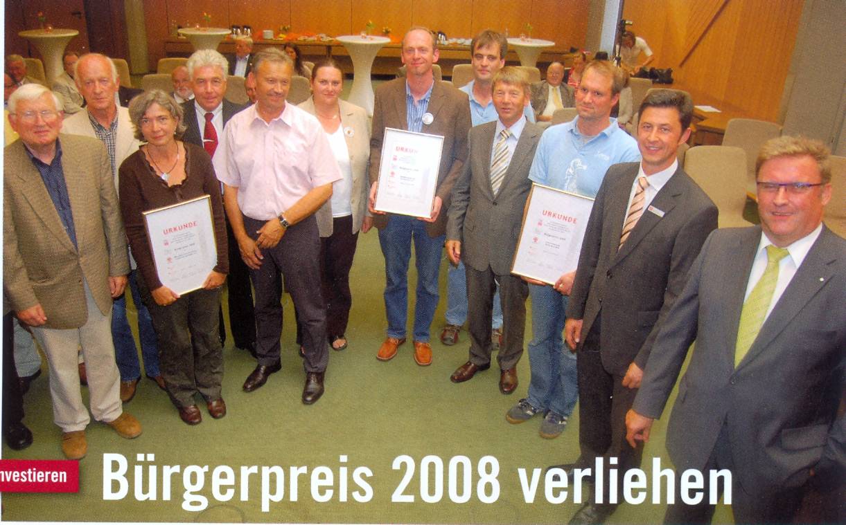 Bürgerpreis 2008 des Landkreises MYK zum Thema<br />
 „Kinder fördern – in die Zukunft investieren“ am 19.08.2008