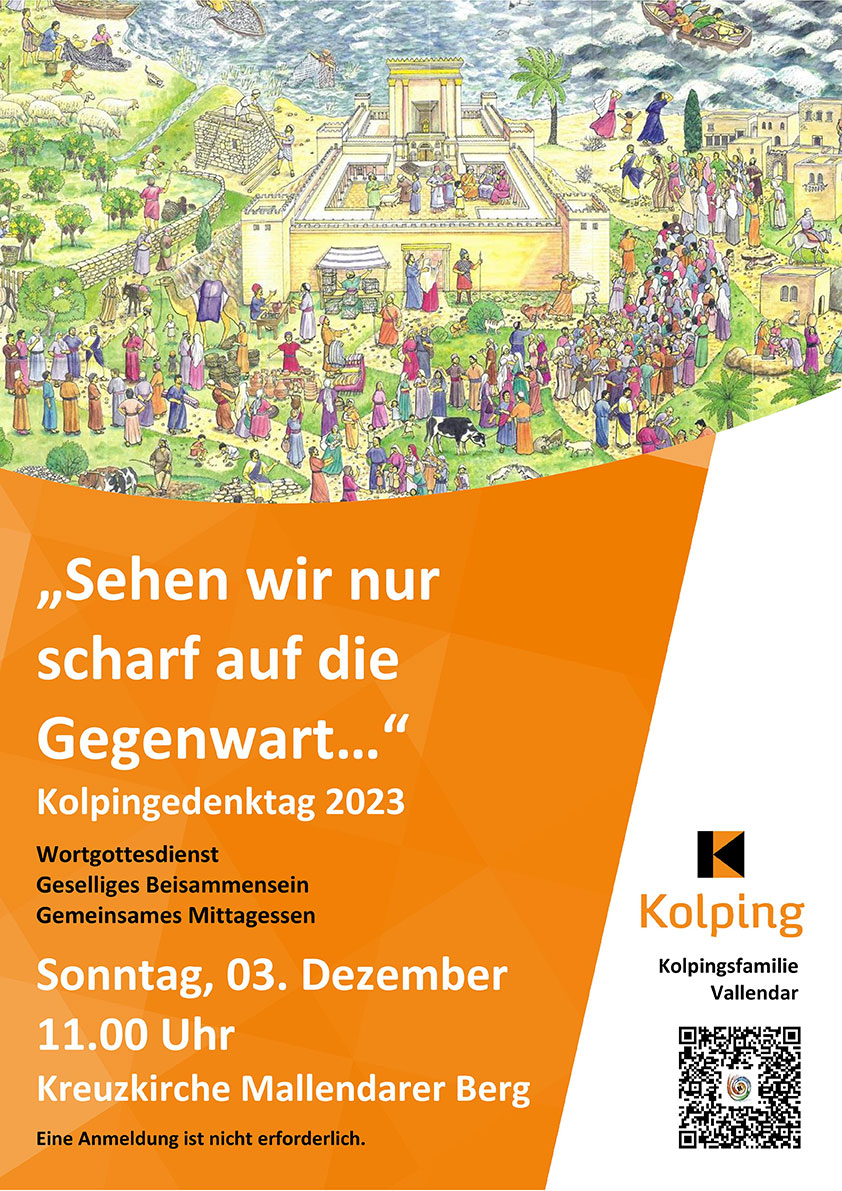 Kolpinggedenktag 2023 in Vallendar (Plakat)
