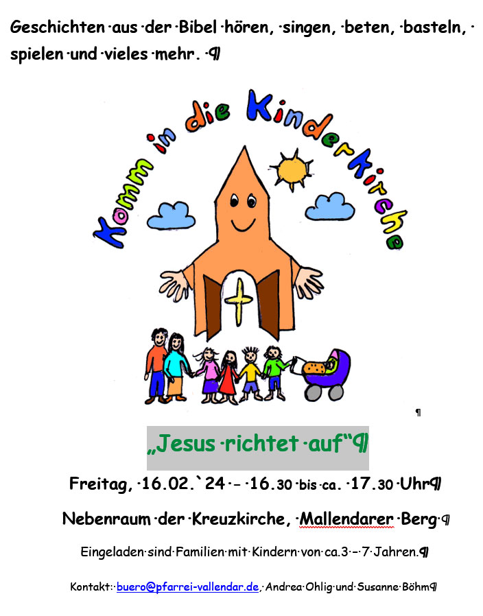 Komm in die Kinderkirche (Plakat, Boehm)