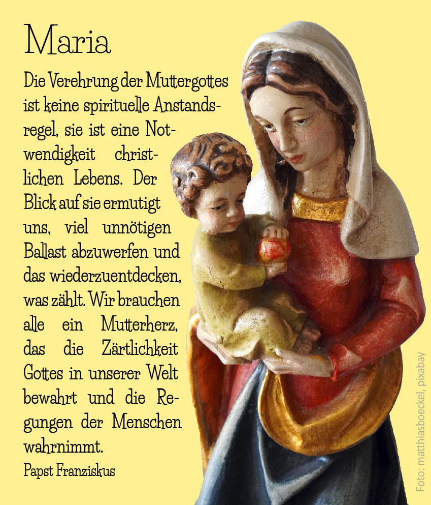 Maria (Bild: Madonna: matthias boeckel, pixabay)