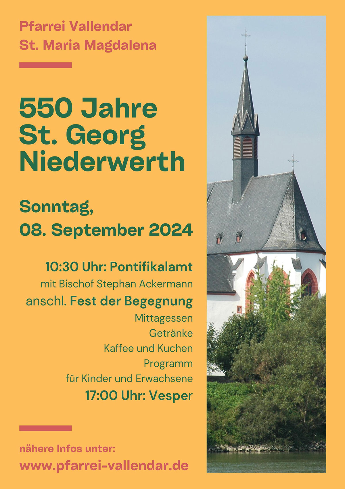 550 Jahre St. Georg, Niederwert (Plakat)