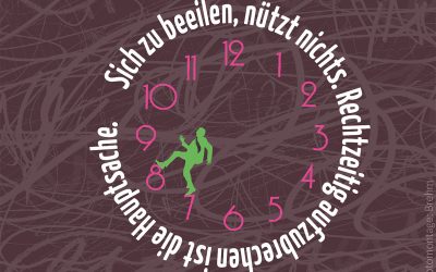 Rechtzeitig anfangen
