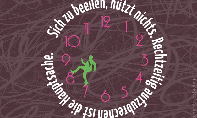 Rechtzeitig anfangen