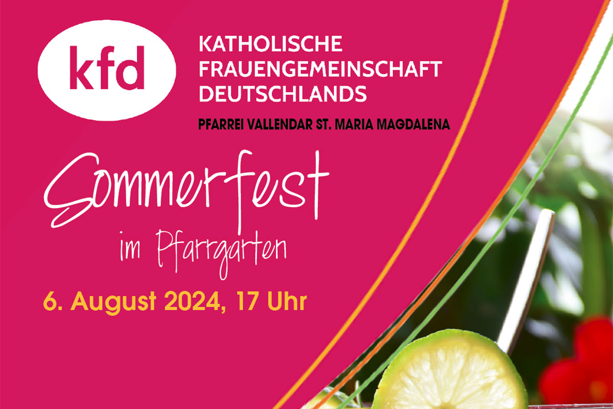 Plakat kfd Sommerfest
