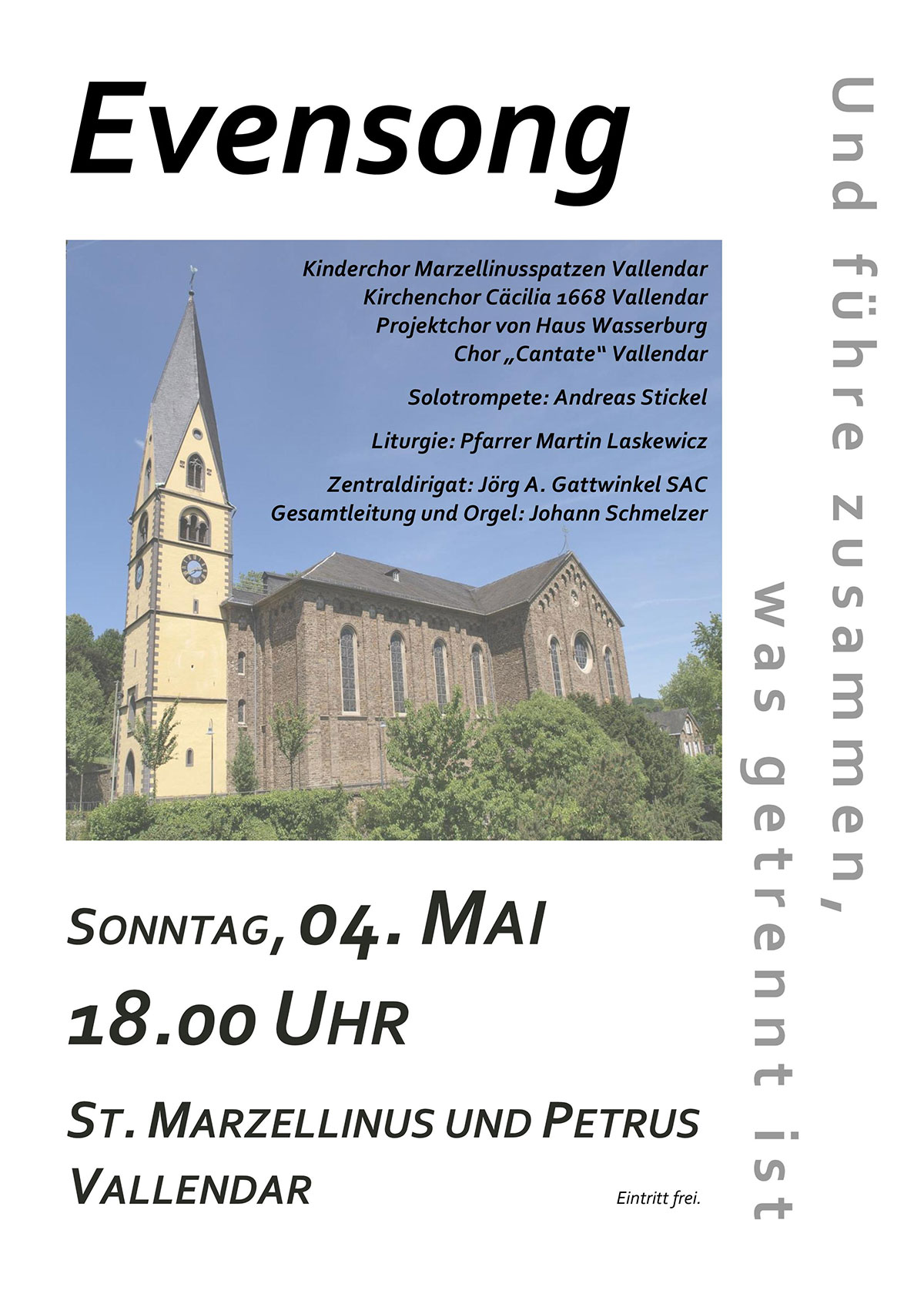 13. Vallendarer Evensong (Plakat)