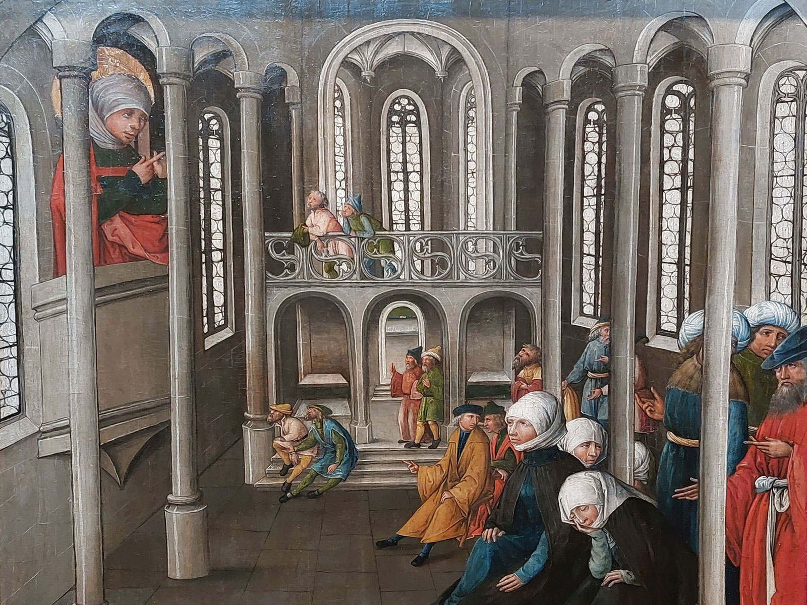 Seeschwäbischer Meister: Die Predigt der Maria Magdalena, um 1500, Sammlung Würth (Ausschnitt) (Foto: Laskewicz)