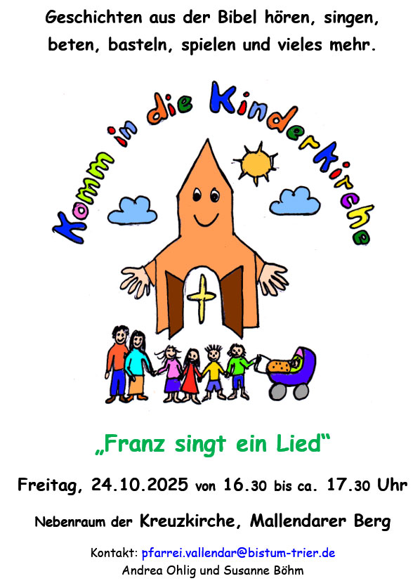 Komm in die Kinderkirche (Plakat)