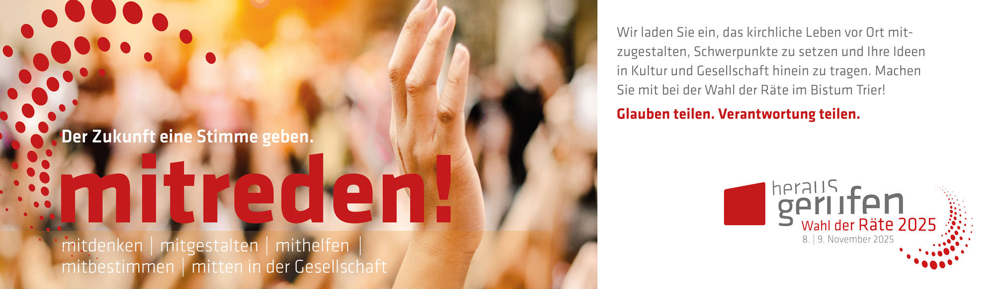 Plakat zur Pfarrgemeinderatswahl 2025 (Foto: Bistum Trier)