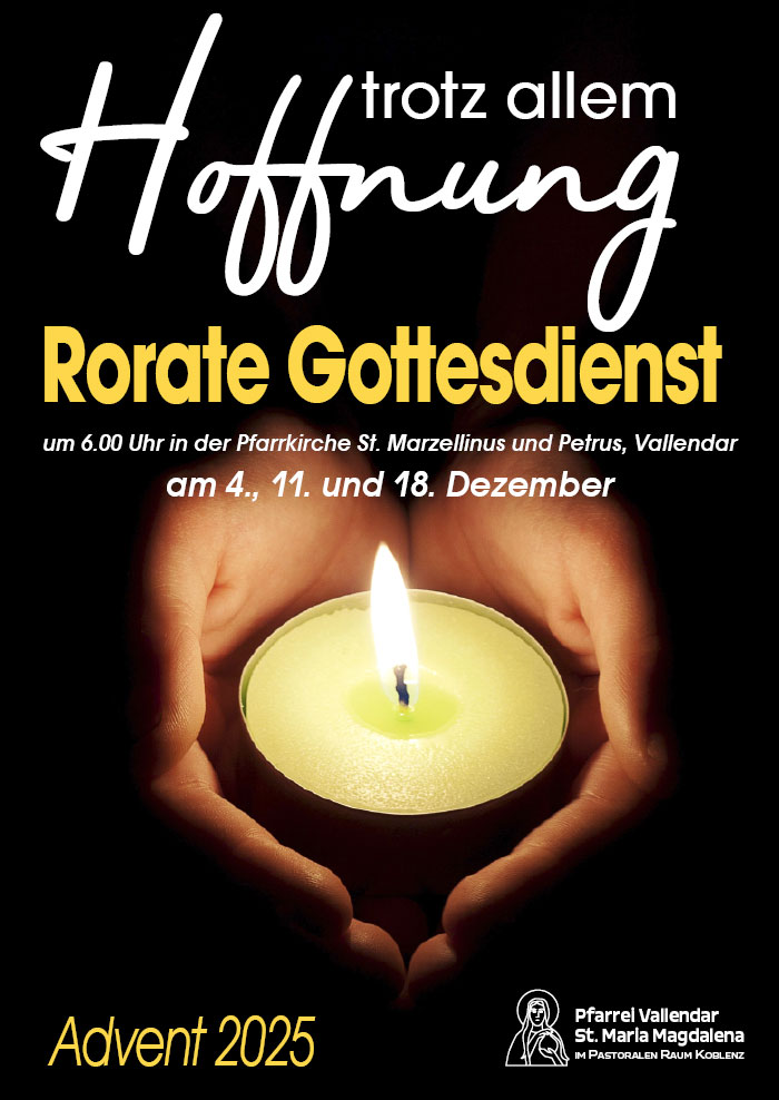 Rorate-Gottesdienst - Trotz allem Hoffnung (Plakat, Gestaltung Brehm, Foto: is992007, depositphotos.com)