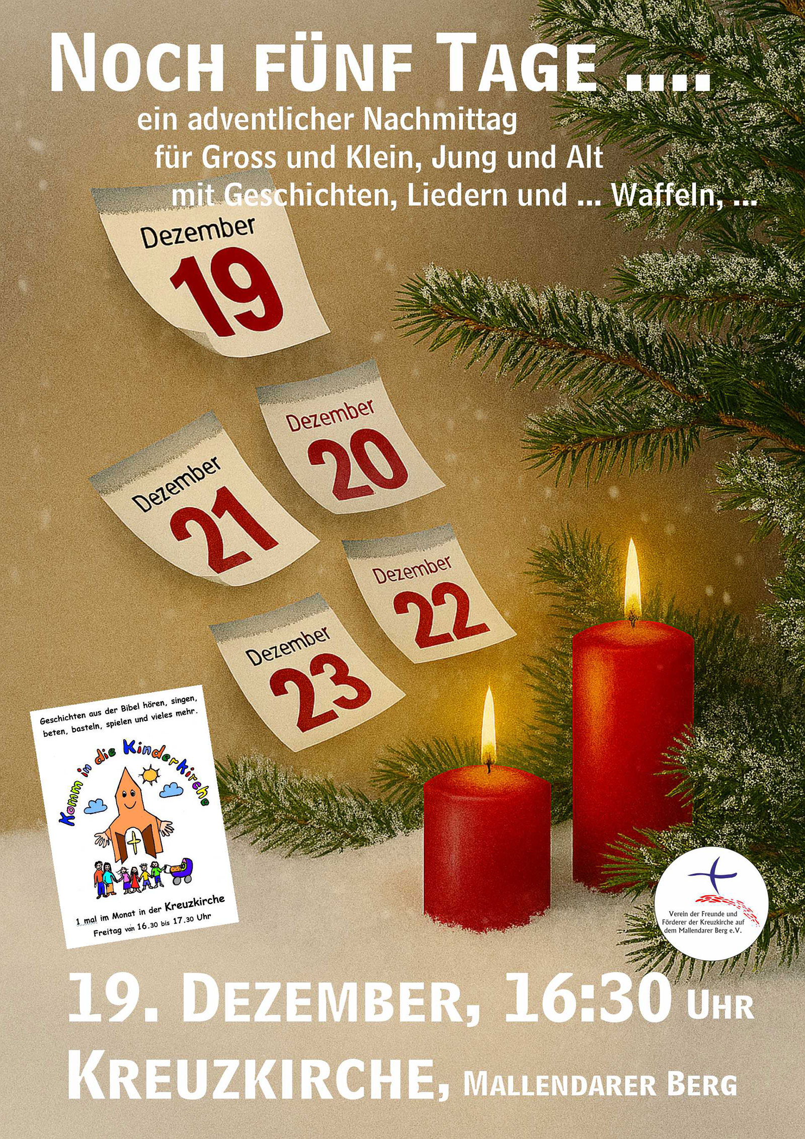 Offenes Adventsfenster und Kinderkirche