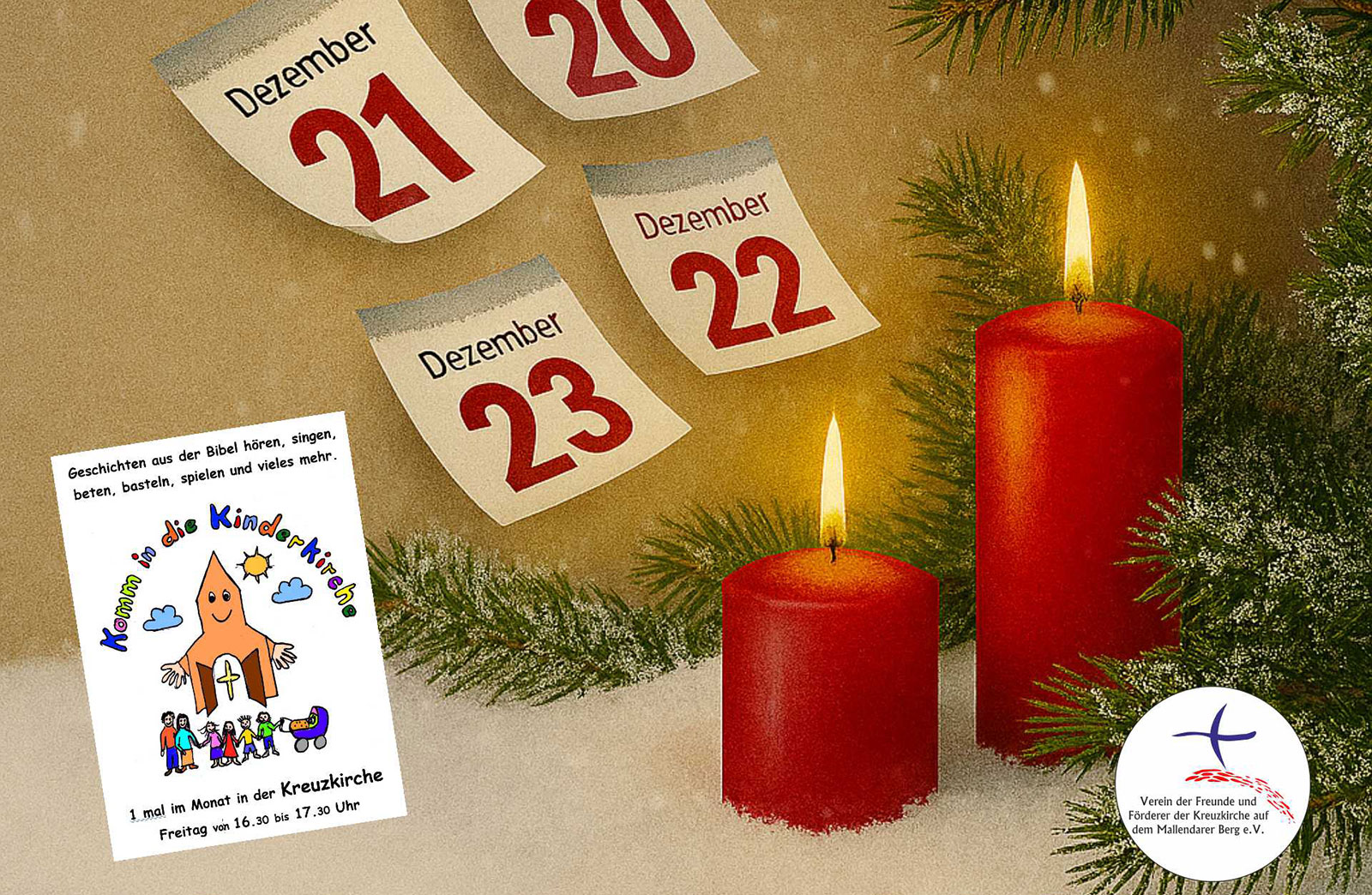 Offenes Adventsfenster und Kinderkirche