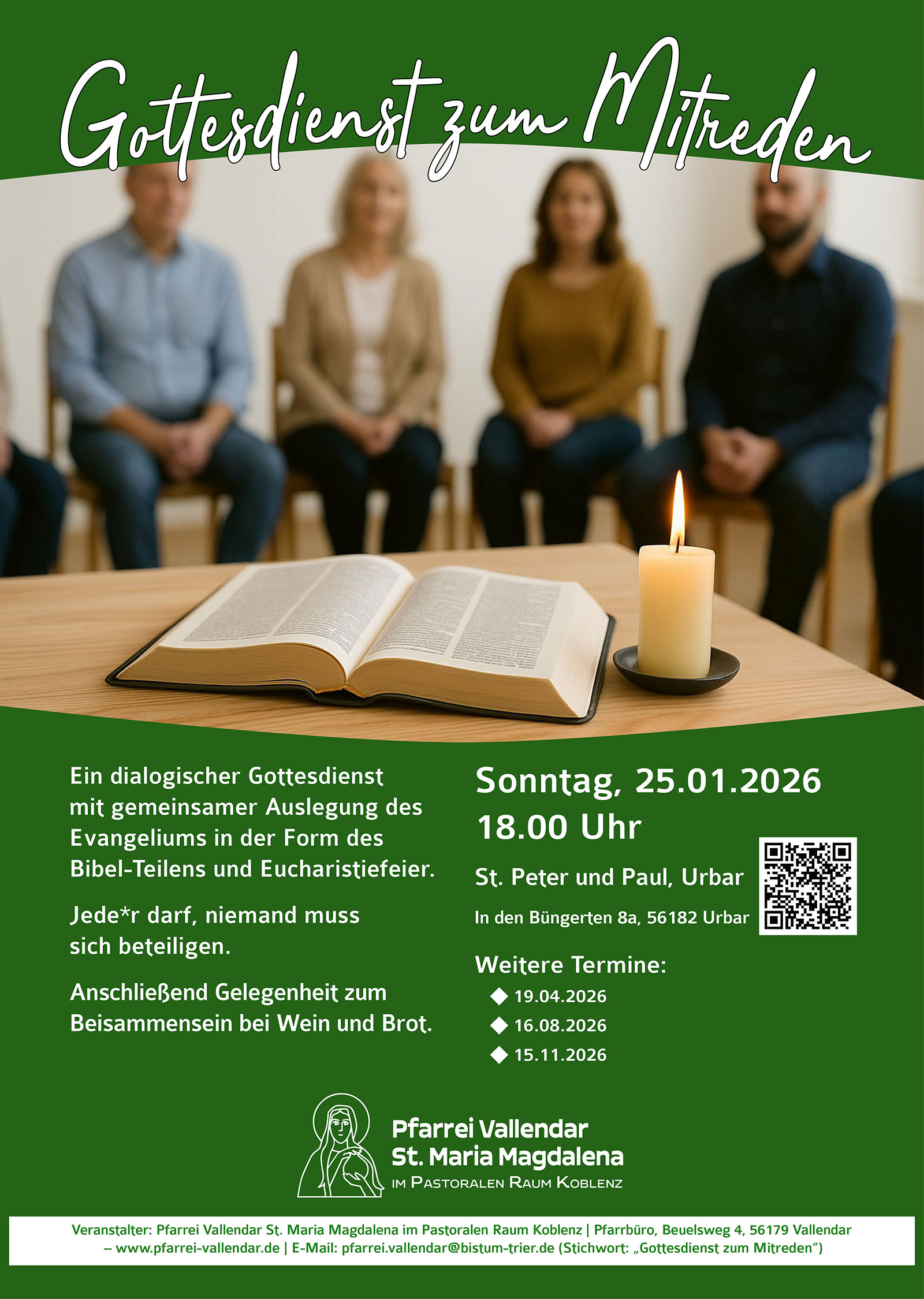Gottesdienst zum Mitreden (Plakat)