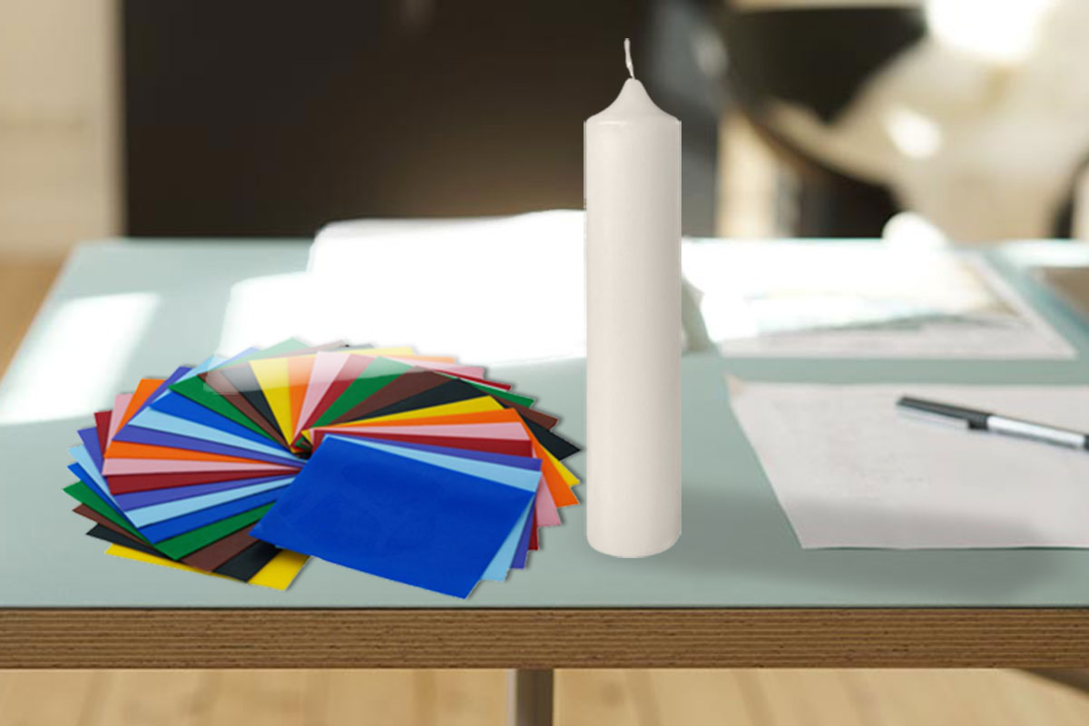 Osterkerze gestalten (Fotomontage: Brehm)