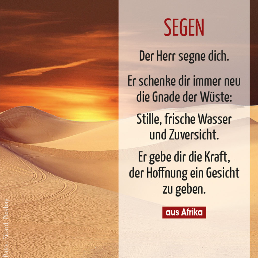 Segen (Foto W&uuml;ste, photo-graphe, pixabay)