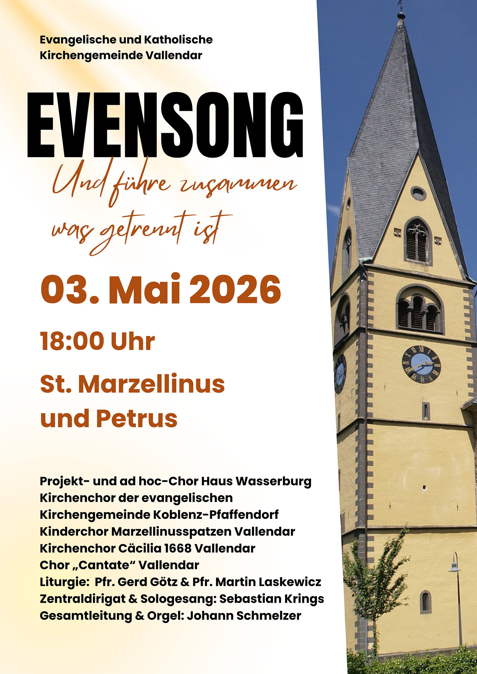 Evensong Mai 2026 (Plakat)