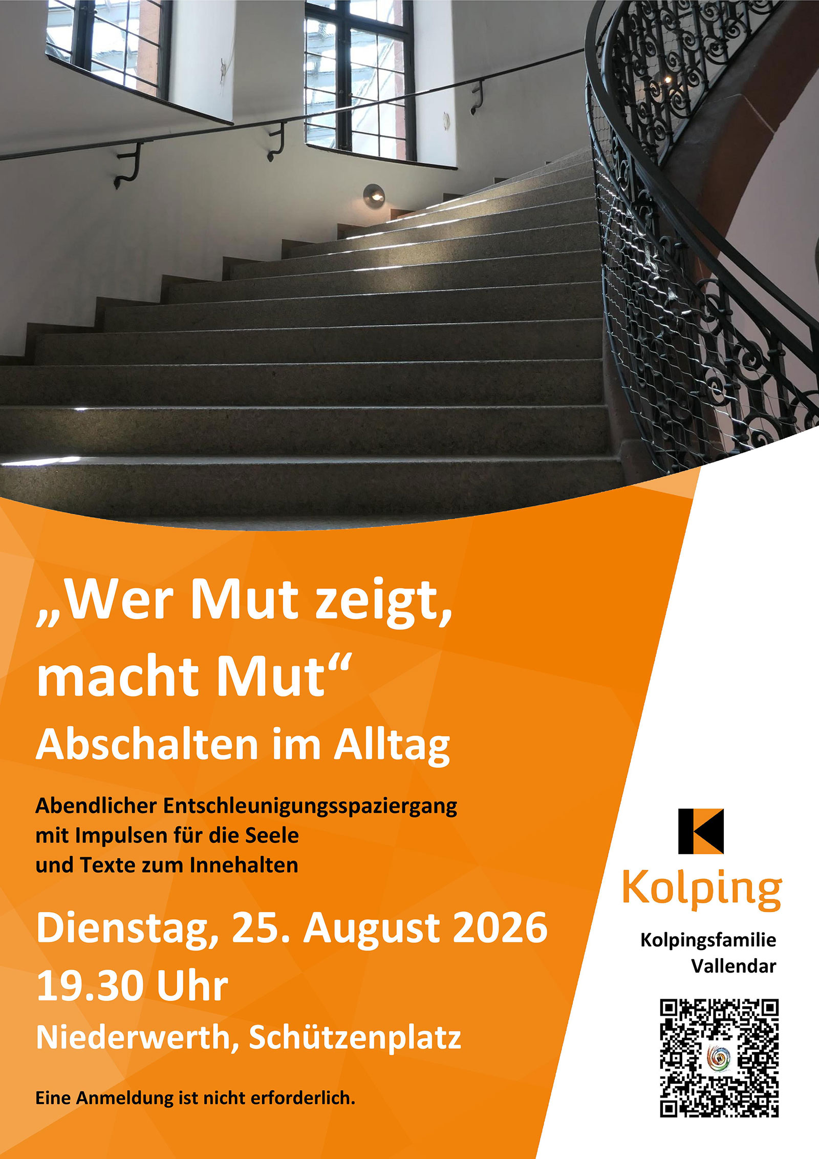 Mut bewegt - Ein Abendspaziergang mit Impulsen (Plakat)
