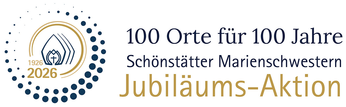 Logo 100 Orte für 100 Jahre (Gestaltung: Schönstätter Marienschwestern)