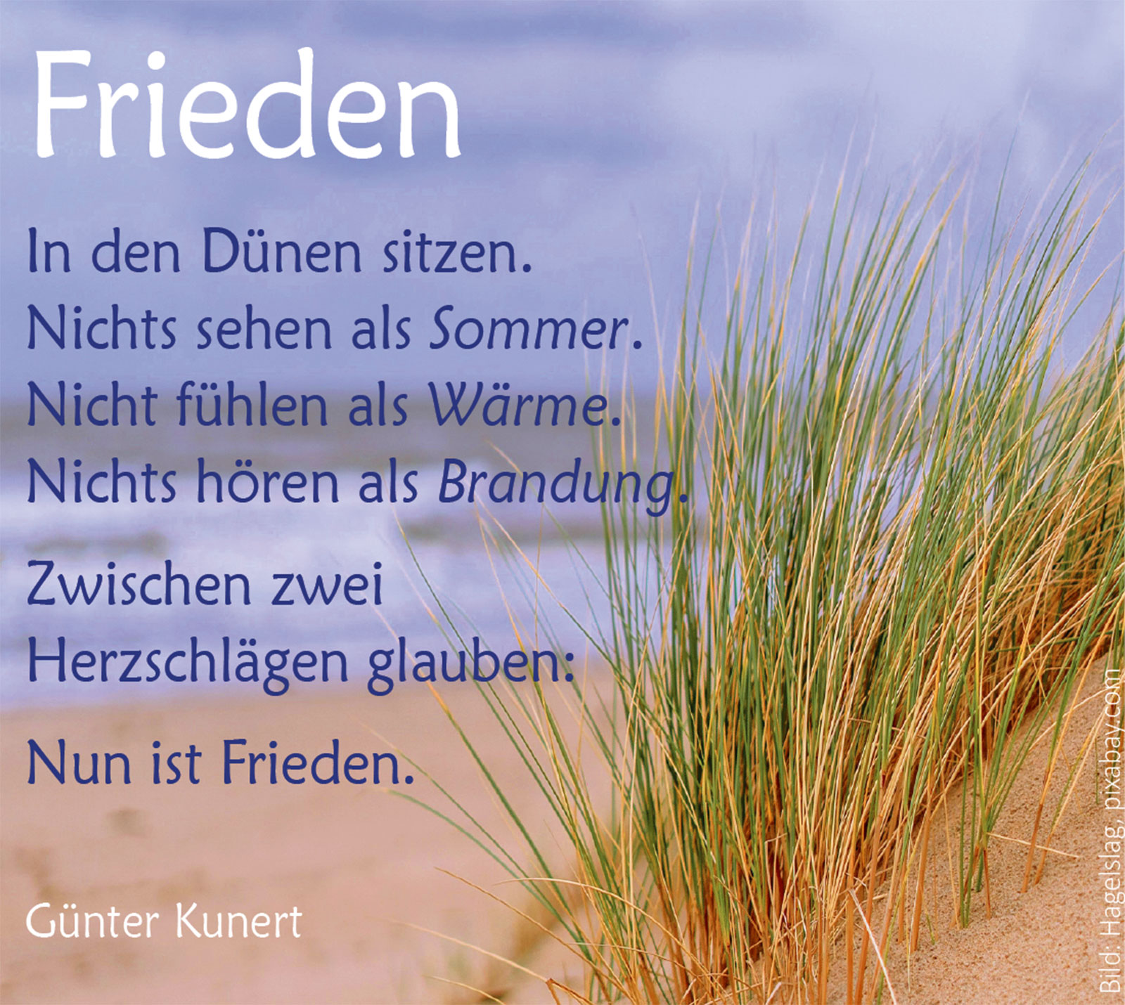 Karte Frieden (Foto: D&uuml;ne, Sand: roonznl, pixabay)