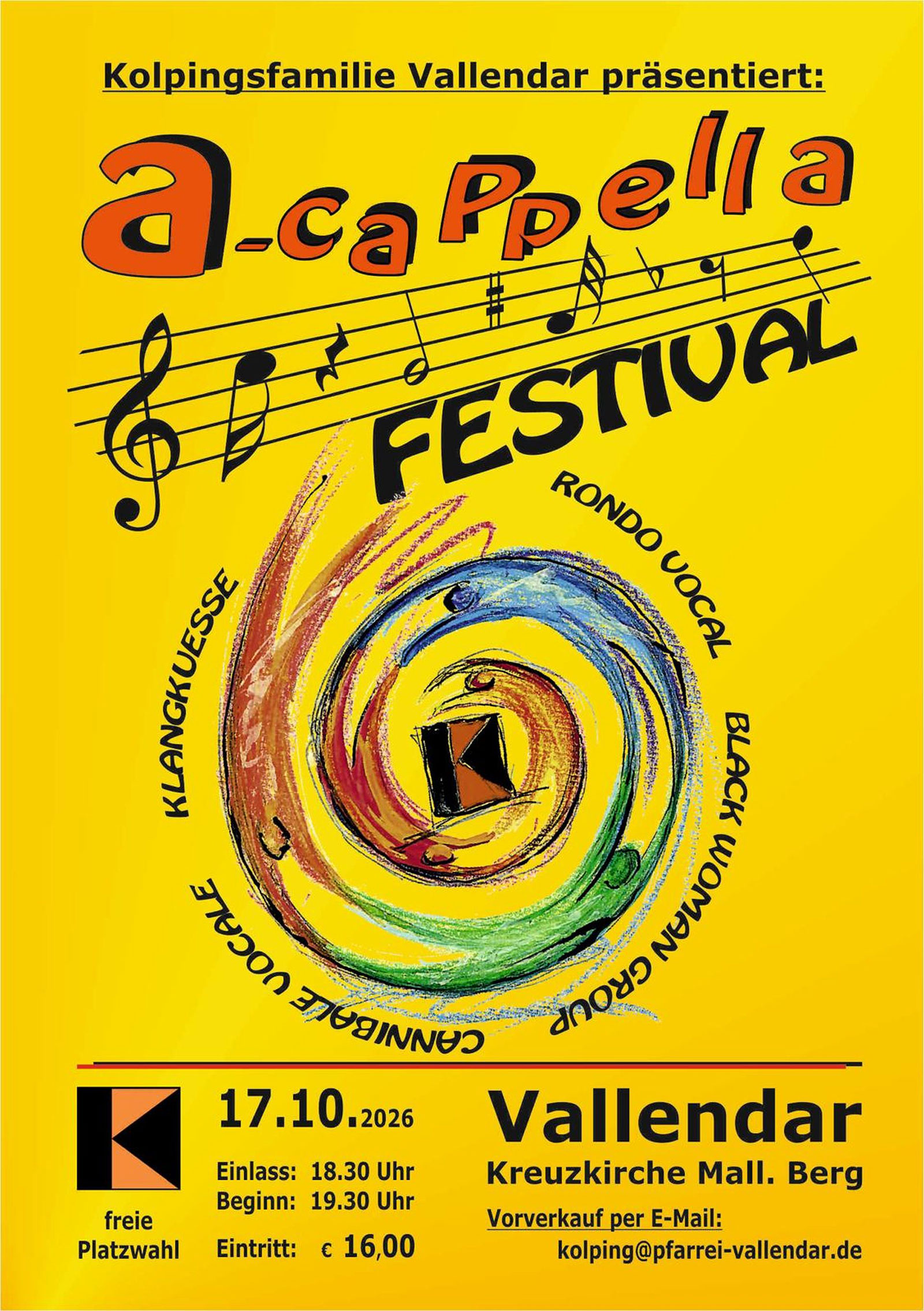 8. Vallendarer a-cappella-Festival (Plakat)
