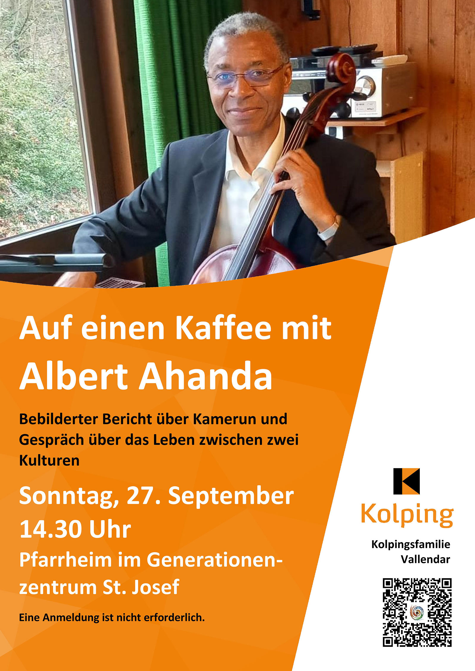 Auf einen Kaffee mit Albert Ahanda (Plakat)