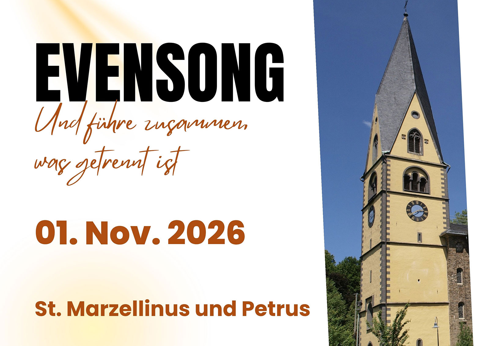 Teaser Ökumenischer Evensong, November 2026